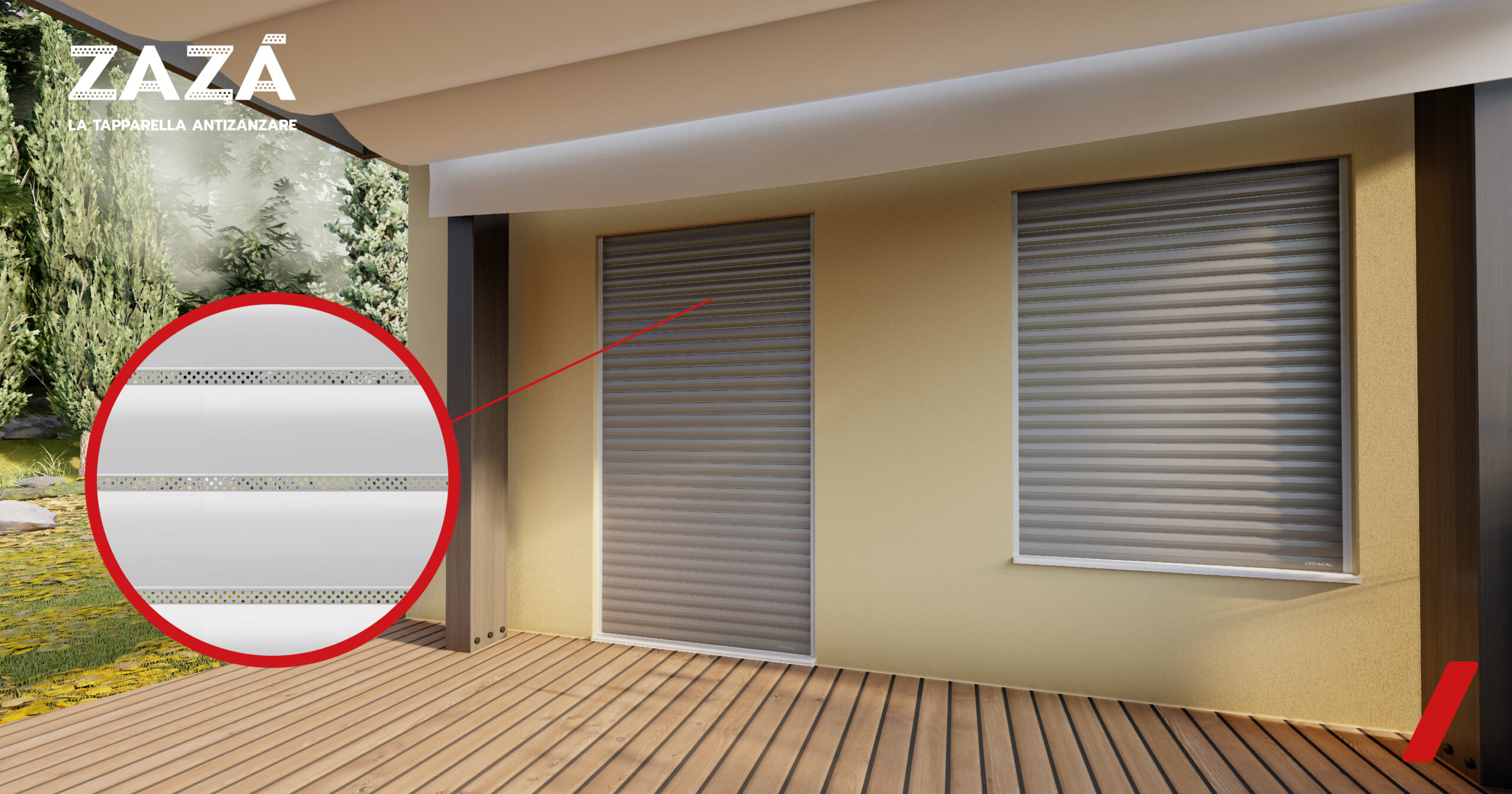 Zazà, the anti-mosquito shutter. For new architectural trends.